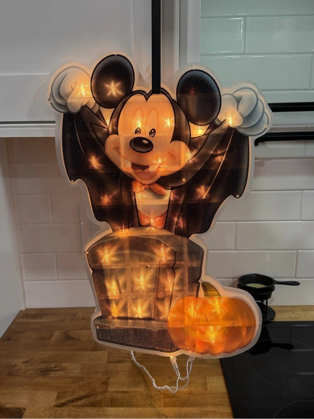 Disney Halloween Mickey Mouse Vampire lighted Decoration